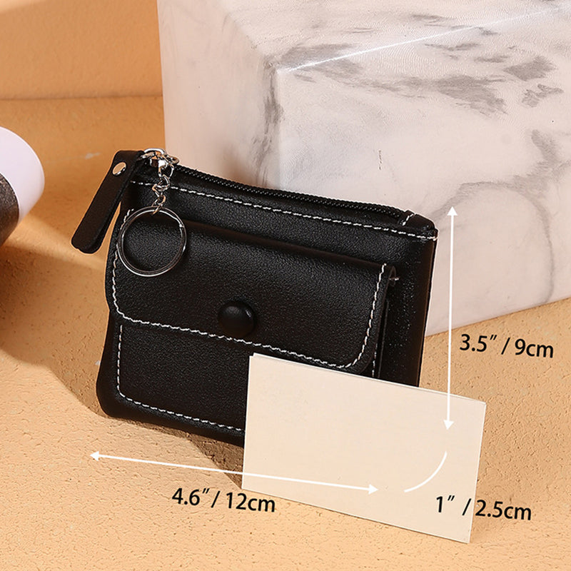 56 Women's Wallet PU Leather Coin Purse Zipper Compact Size Pouch Change Card Key Storage Bag 56 Women's Wallet PU Leather Coin Purse Zipper Compact Size Pouch Change Card Key Storage Bag
